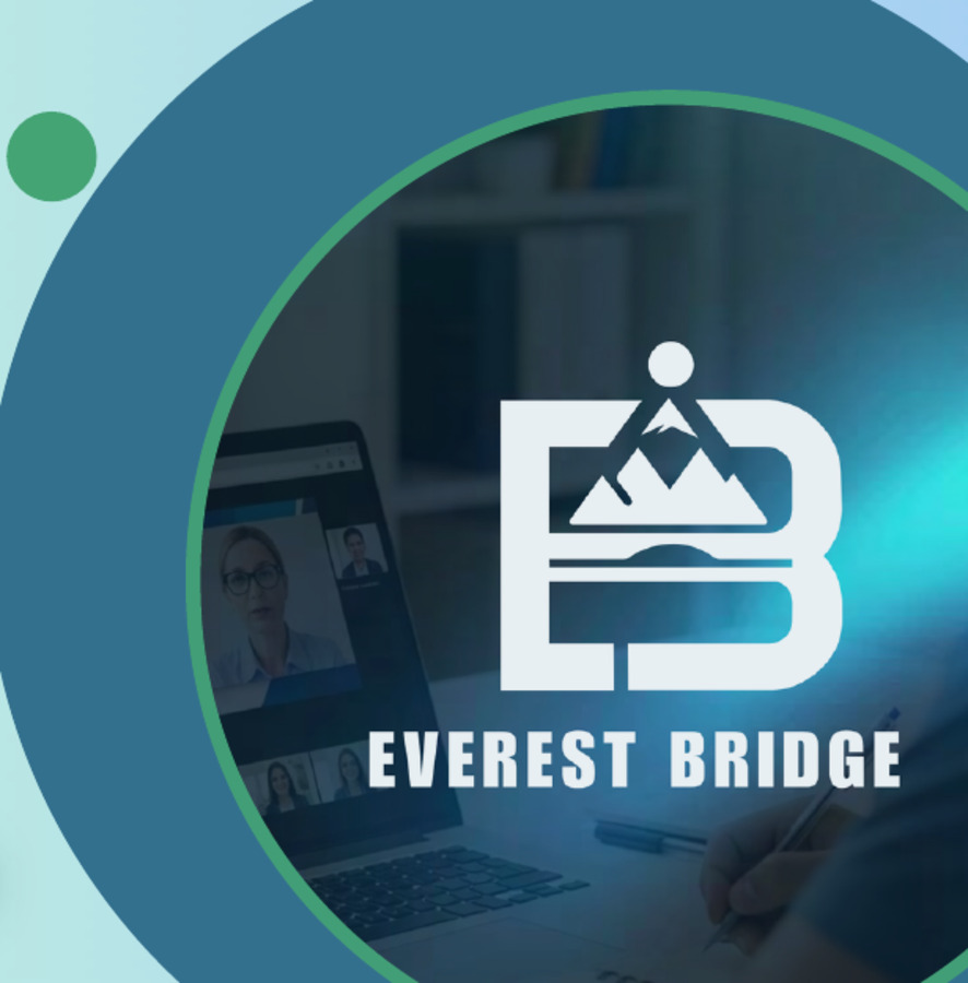 Everest Bridge online learning session with the brand mark